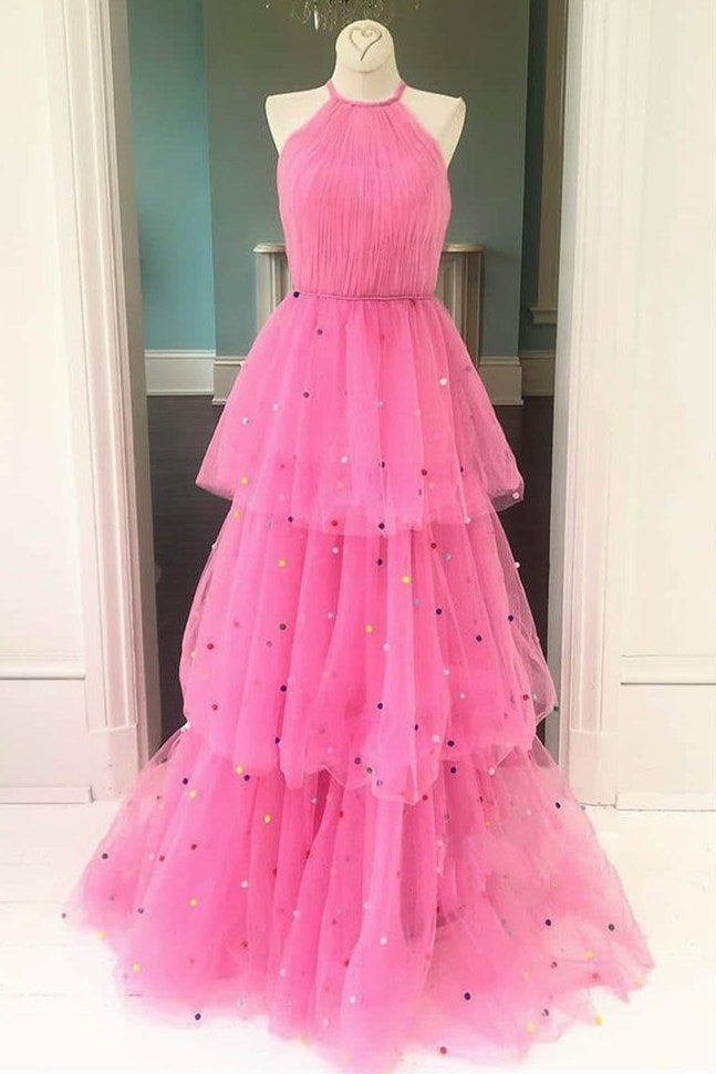 strapless open back dress ASHLEYlauren 11841 Glitter Tulle Gown with Bow Accent main image 0