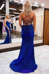 Elegant Royal Blue Mermaid Long Party Dress