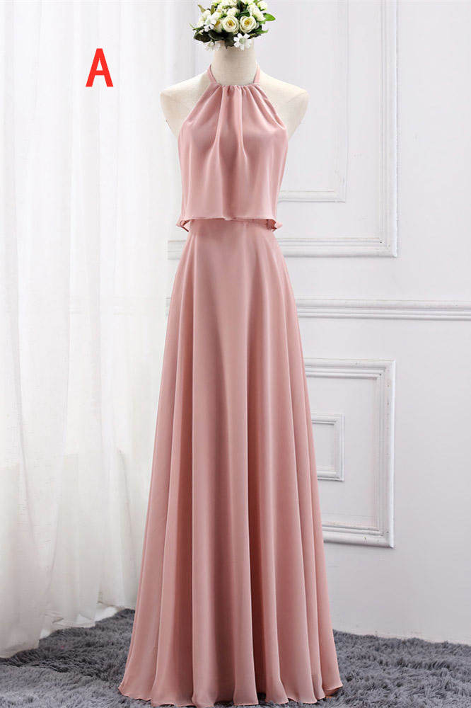 tiered halter neck dress Desert Ember Tiered Halter Neck Maxi Dress in Oatmeal main image 1
