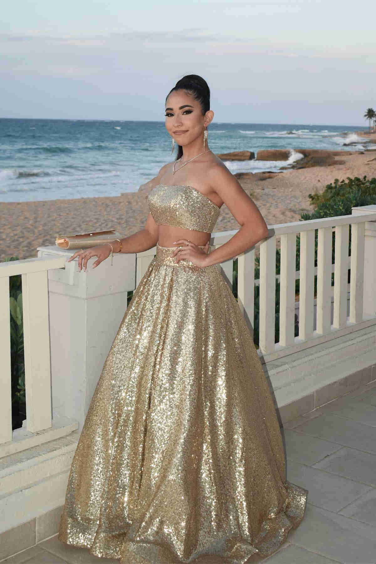 Emerald Green Sequins Two Piece Prom Dress with Pockets FancyVestido Emerald Green Sequins Two Piece Prom Dress with Pockets FancyVestido