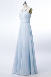 ice blue bridesmaid dress Nox Anabel B652 Dresses Order fabric swatches today or add it to your cart to complete your bridal party look Light Blue Bridesmaid Dresses |
