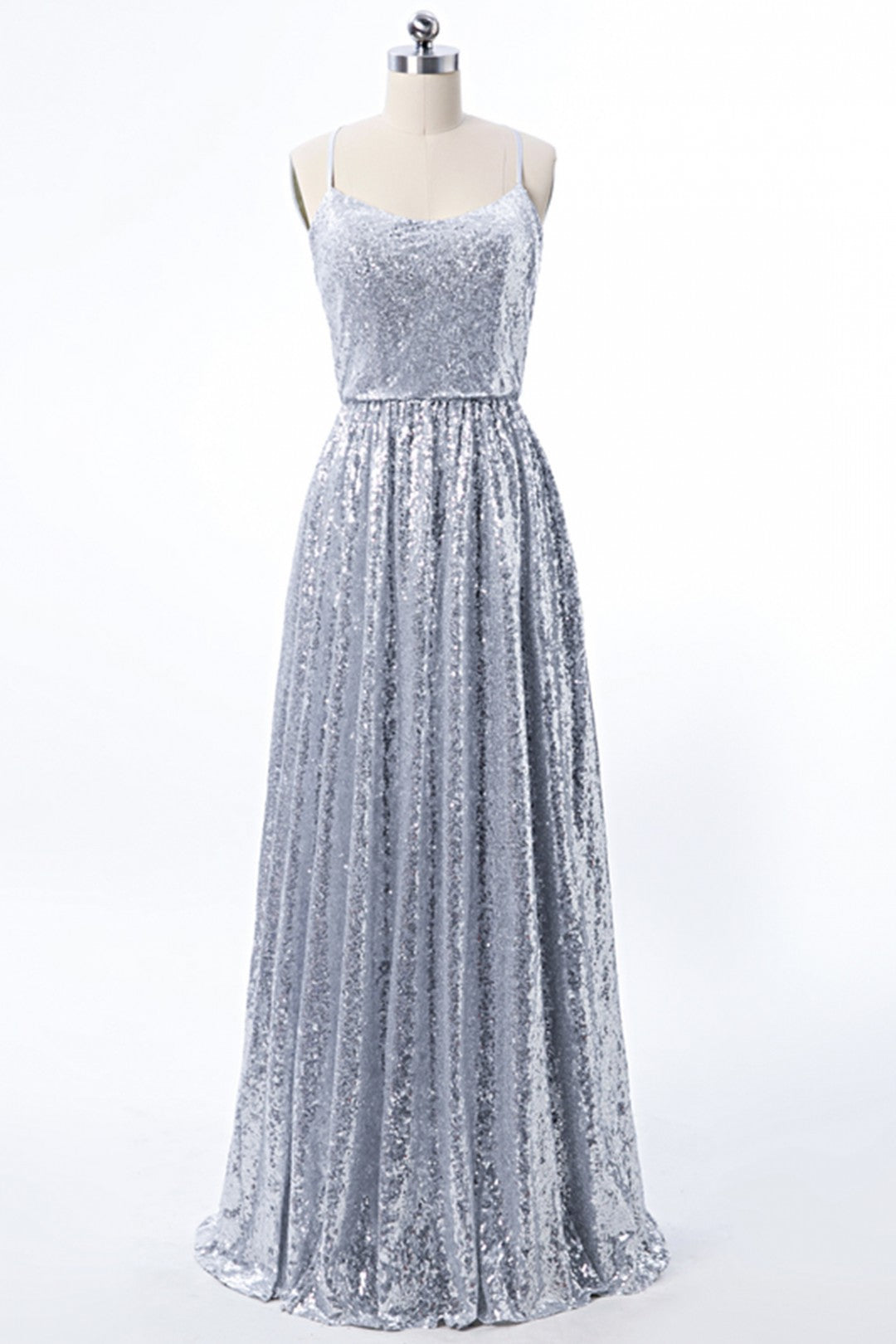 sachin and babi light blue dress CUTTE Women Sequin Bridesmaid Dress,V-Neck Sleeveless Wedding Dress for  Bride,Chiffon Bridesmaid Dresses with Slit Long Formal Dress,Evening Party  Dress,Gray,XS : Amazon.co.uk: Fashion main image 1