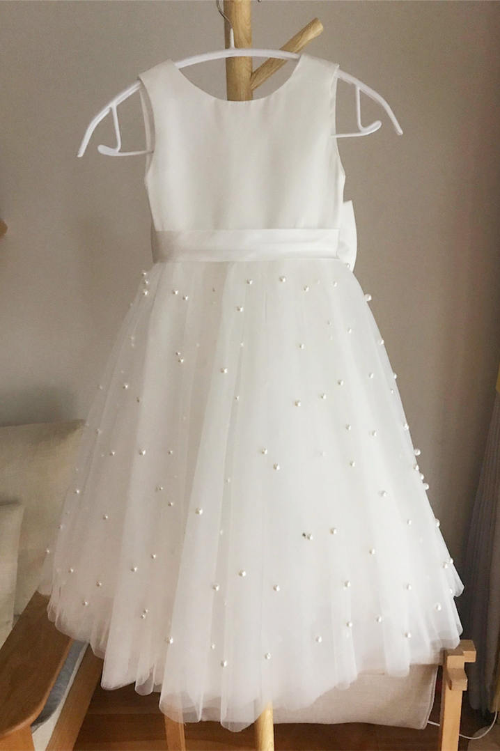 open lace back dress Sexy A line Sweetheart Party Dresses Ivory Slit Long Prom Dresses P936 –  PreppyDress main image 1