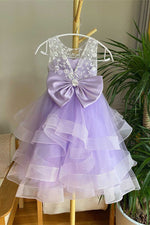 Princess Lavender Tiered Tulle Girl Party Dress