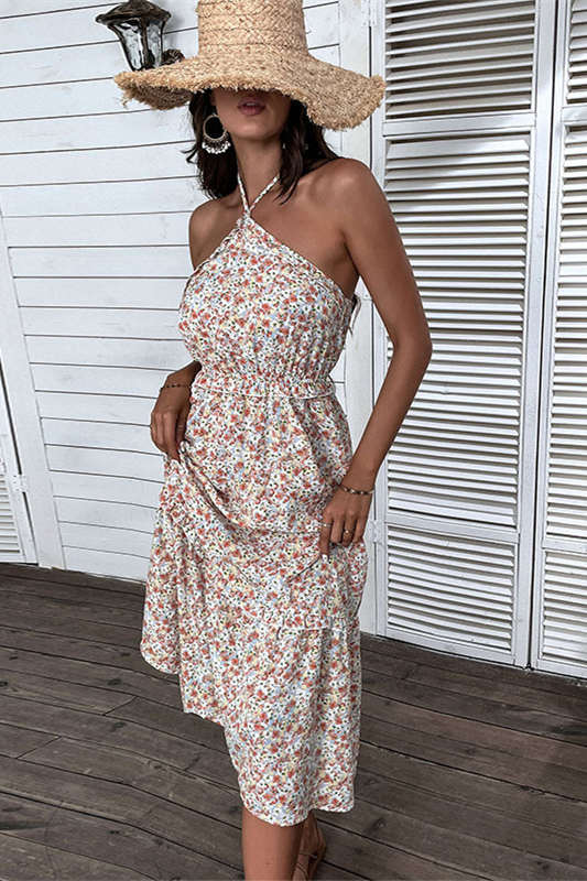 Hlater Floral Printed Long Summer Dress