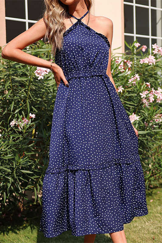 Hlater Floral Printed Long Summer Dress