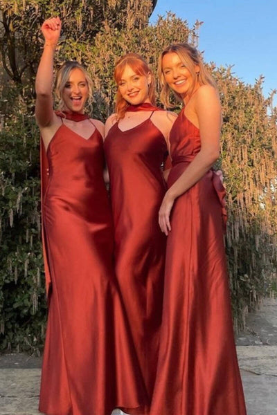 mismatched satin bridesmaid dresses This Is How You Pull Off The Mismatched Bridesmaid Look Ruffled