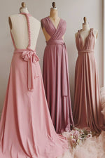 Chic A-Line Long Multiway Bridesmaid Dress