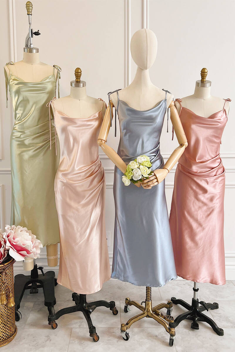 sachin and babi light blue dress EVERPRETTY Elegant Satin Champagne Bridesmaid Dress, Sleeveless  Asymmetrical Hem Dress For Wedding Guest, Cocktail Party, Holiday, Formal  Dinner, Birthday, Prom