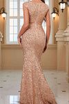 Mermaid Dark Green Sequined Long Evening Dress