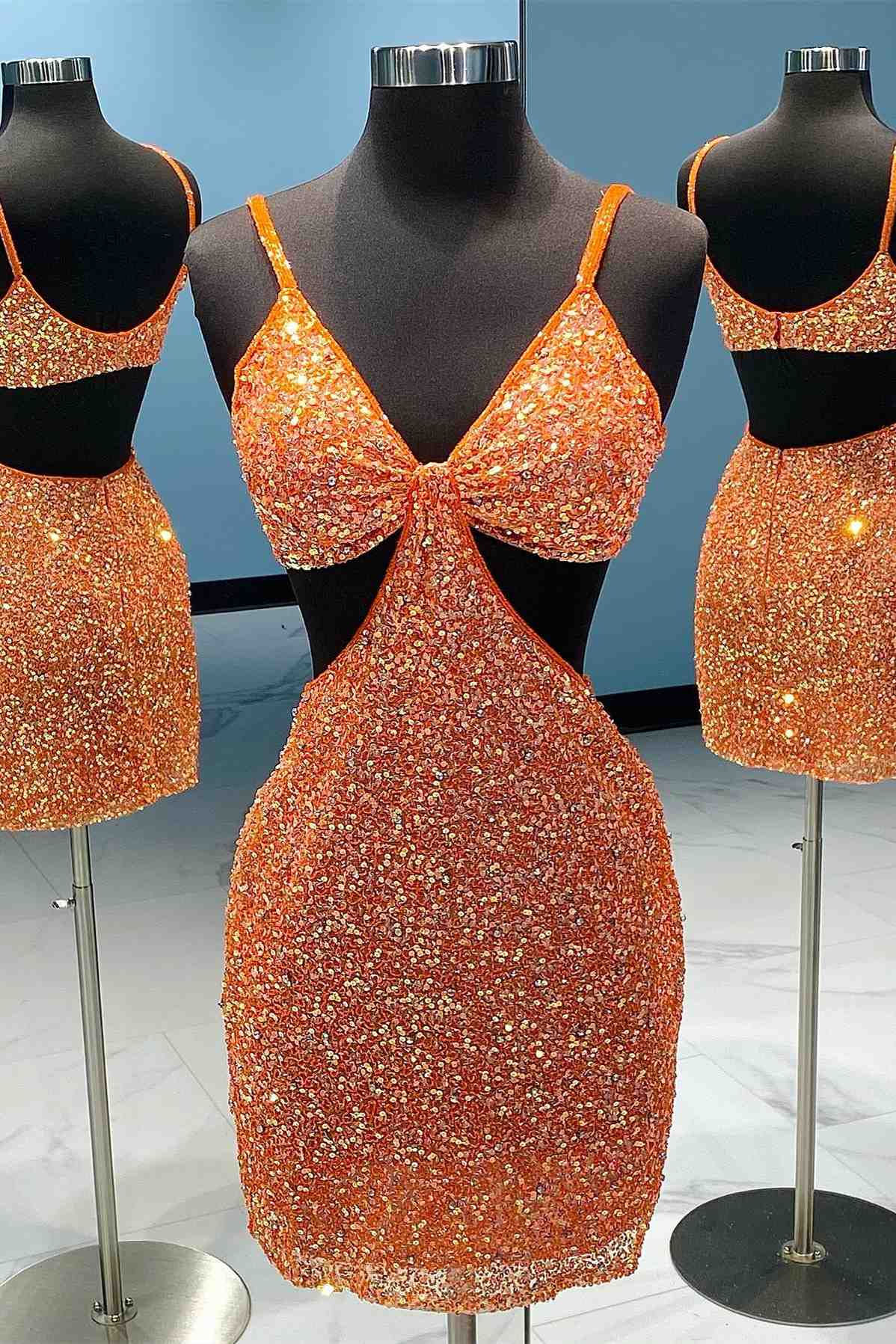 jenny yoo bridesmaid dresses This tight short homecoming dress features hater neckline and sequins. –  FancyVestido