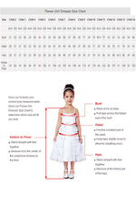 Asymmetrical Knee Length Tiered White Flower Girl Dress