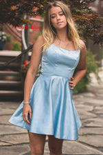 Simple Straps Short Homecoming Dress