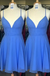 blue chiffon homeocming dresses