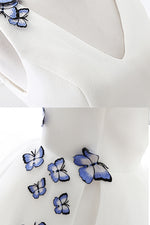 Butterfly Appliques Short Homecoming Dress