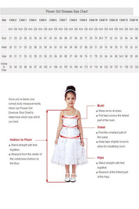 A-Line Champagne Flower Girl Dress with Flowers
