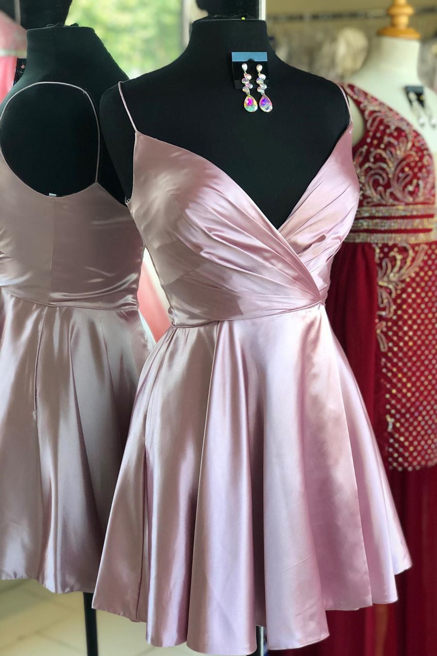 floral mesh homecoming dress White sweetheart cute short prom dress, homecoming dress – shdress main image 1
