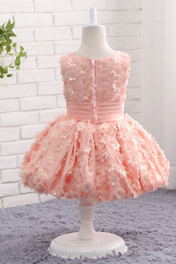 Cute Mini Flower Girl Dress with Appliques