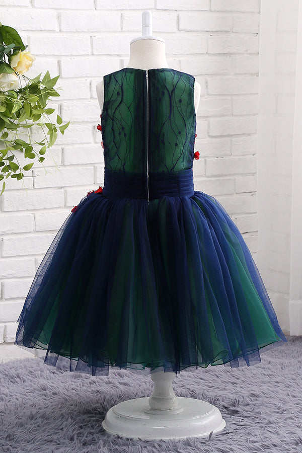 Cute Tutu Dress,Flower Girl Dress with Appliques