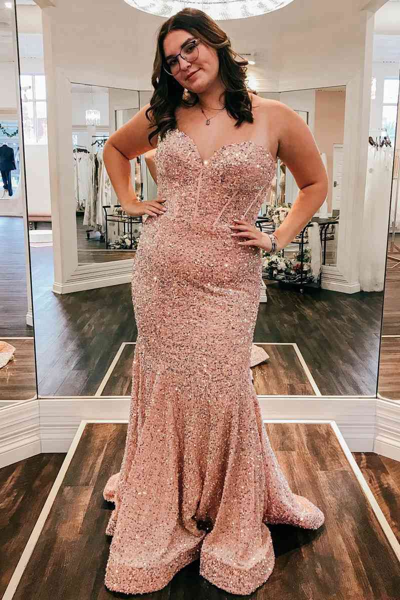 Sweetheart Butterfly Mermaid Light Blue Long Prom Dress main image 1