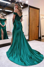 Mermaid Off-the-Shoulder Lace Appliques Top Prom Gown