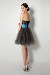 Sweetheart Black Short Homecoming Party Dress