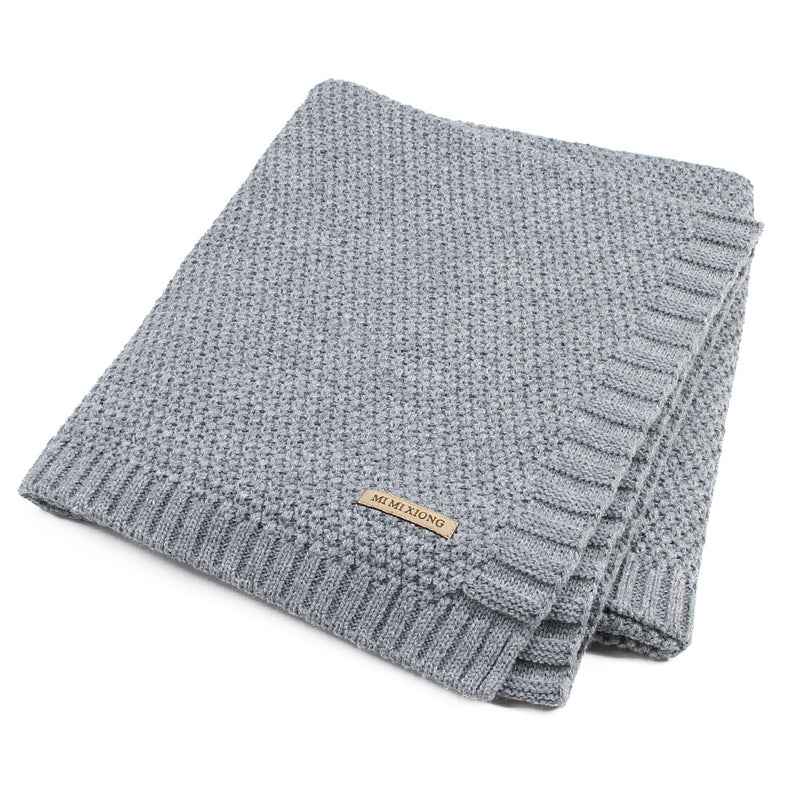 Super Soft Baby Blanket Knitted Swaddle Wrap Blankets