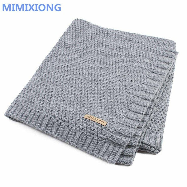 Super Soft Baby Blanket Knitted Swaddle Wrap Blankets