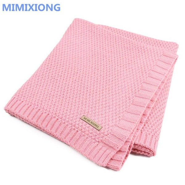 Super Soft Baby Blanket Knitted Swaddle Wrap Blankets