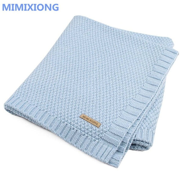 Super Soft Baby Blanket Knitted Swaddle Wrap Blankets