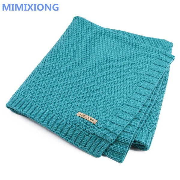 Super Soft Baby Blanket Knitted Swaddle Wrap Blankets