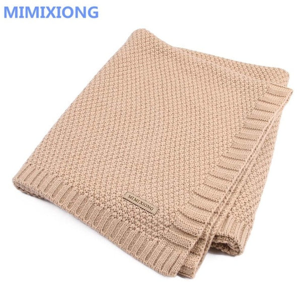 Super Soft Baby Blanket Knitted Swaddle Wrap Blankets