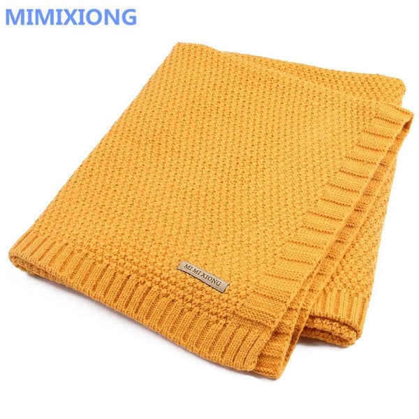 Super Soft Baby Blanket Knitted Swaddle Wrap Blankets