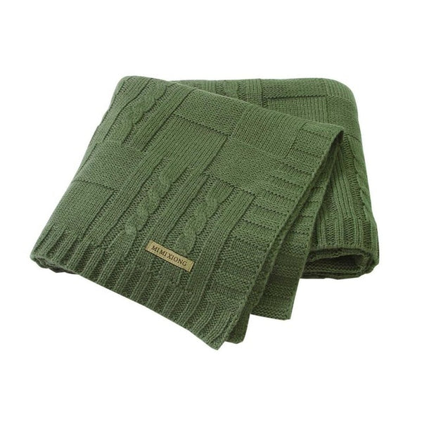 Super Soft Baby Blanket Knitted Swaddle Wrap Blankets