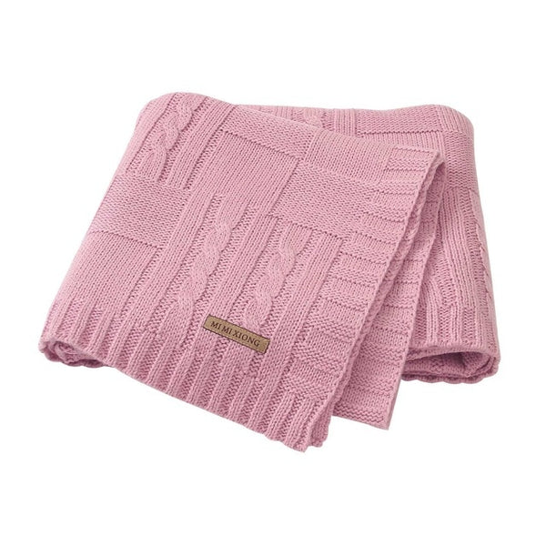 Super Soft Baby Blanket Knitted Swaddle Wrap Blankets