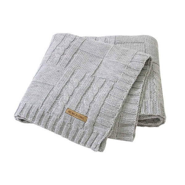 Super Soft Baby Blanket Knitted Swaddle Wrap Blankets