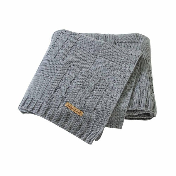 Super Soft Baby Blanket Knitted Swaddle Wrap Blankets