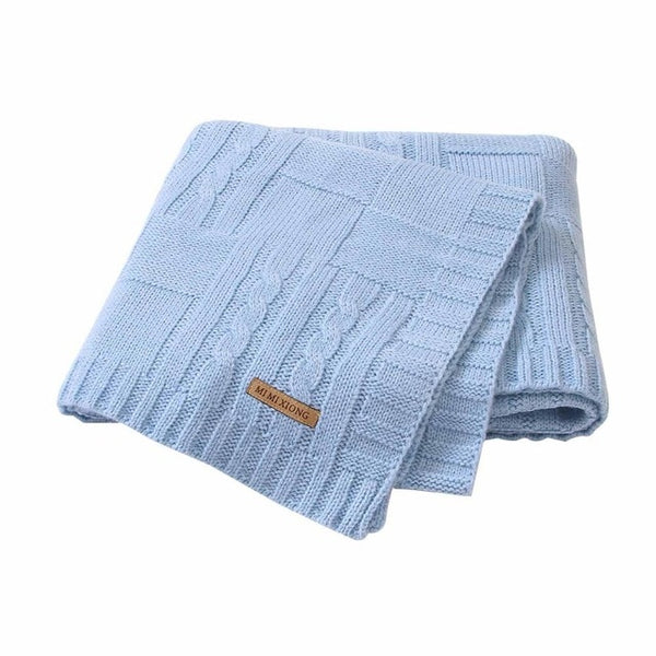 Super Soft Baby Blanket Knitted Swaddle Wrap Blankets