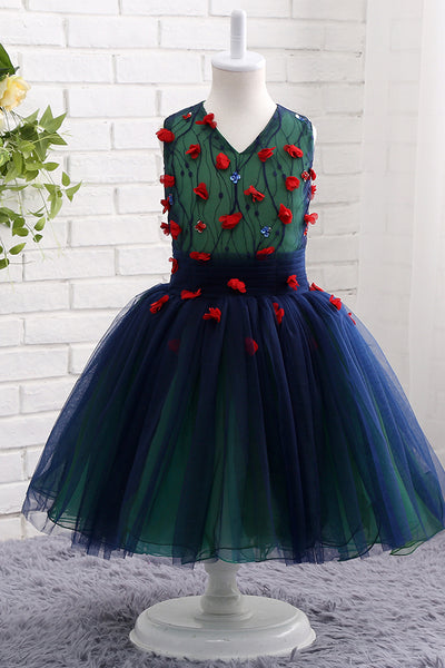 Cute Tutu Dress,Flower Girl Dress with Appliques